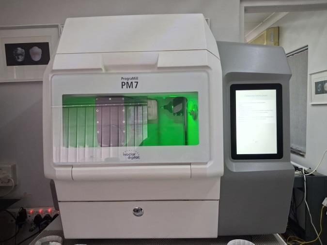 Ivoclar PrograMill P7 milling machine at Burchell Dental Laboratory